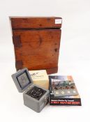 French/Swiss brass clockmaker's depthing tool, the case inscribed 'Compas No.