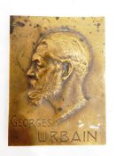 After Naoum R Aronson Bronze medal Georges Urbain,