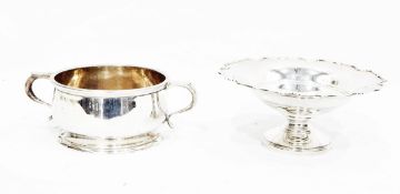 Silver two-handled bowl by Adie Bros Ltd, Birmingham 1937,