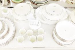 Royal Doulton part dinner and coffee service 'Simplicity' comprising coffee pot, coffee jug,