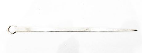 George III silver meat skewer by John Lampfert, London 1767,