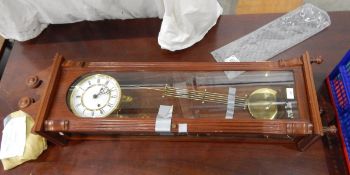 Wall clock with an enamel dial,