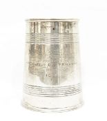 Victorian silver mug by John Edward Wilmot, Birmingham 1895,