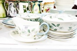 Wedgwood part dinner service 'Penshurst' pattern, comprising two lidded tureens,