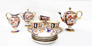Noritake porcelain coffee set in the Imari design, comprising pot, lidded sucriere, cream jug,