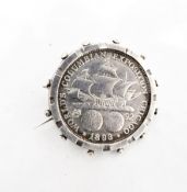 Silver United States of America Columbian half-dollar,