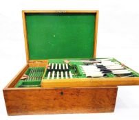 Canteen of Old English pattern silver plated flatware comprising twelve table forks,