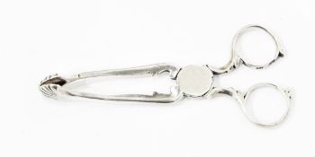 Pair of 18th century silver sugar nips, probably by William Chawner,