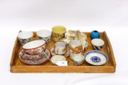 Chinese turquoise glazed miniature vase, ovoid, 5.