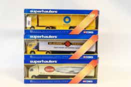 Nine Corgi Superhaulers (boxed) and a Tesco boxed vehicle (10)