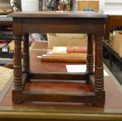 Old oak joint stool