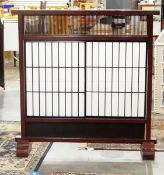 Set of four oak dining chairs, circa 1930, with solid backs,