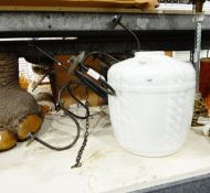 Large Sake pot ceramic lamp,