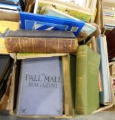 Large quantity of books including The Pall Mall magazine,