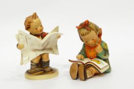 Pair of Goebel pottery figures,