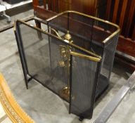 Brass-framed wire spark guard,