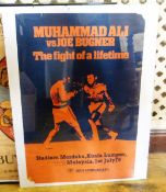 Colour poster for Mohammed Ali -v- Joe Bugner 