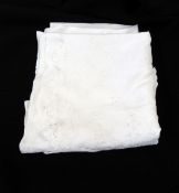 Embroidered lace fichou,