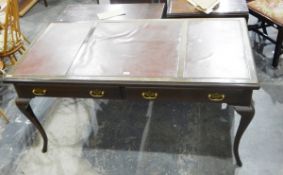 Mahogany writing table,