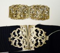 Victorian silver nurse's buckle, Birmingham 1898,