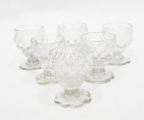 A set of six Georgian glasses,