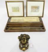 Two hand-coloured maps of Siena and surrounding Tuscany,