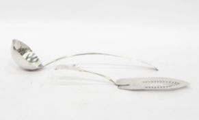George III Scottish silver old English soup ladle, probably by Alexander Zeigler, Edinburgh,