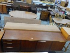 Circa 1960's Mackintosh Dunvegan teak sideboard having three cupboards and three drawers,