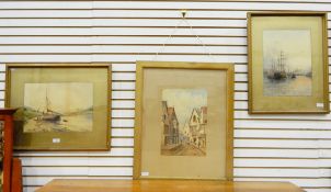 David M Martin (20th century, British) Watercolours 