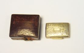 Victorian silver vinaigrette, Birmingham 1840 by Edward Smith,