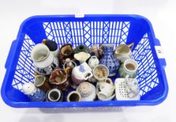 Quantity of decorative china jugs, vases, etc.