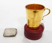 Large Edwardian silver vesta case, Birmingham 1909,