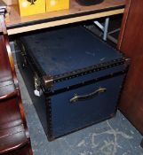 Two vintage travelling trunks