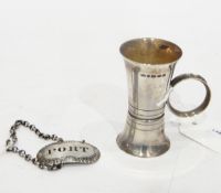 George III silver wine label by Thomas & James Phipps, probably London 1819,