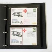 Royal Air Force museum folder and contents of RAF covers, two further albums and contents of