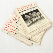 Quantity of 'Riding and Driving The Horse Lovers Magazine' circa 1936 to mid 1950's (1 box)