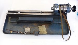 Schaublin 70 lathe with collets, cross slide and other attachments