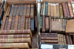 Quantity of antiquarian leather-bound books including:- Spelman's Dionysius in four vols Bacon's