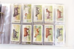 Five albums and contents of cigarette and tea cards including an E & W Anstey's Little Wilts