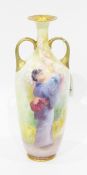 Doulton two-handled baluster vase 