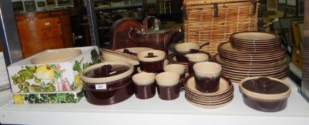 Wedgwood 'Monterey' part dinner service including dinner plates, side plates, cups, saucers,