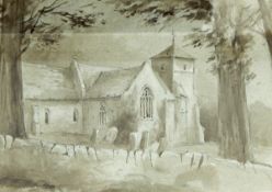 19th century school Watercolour drawing 