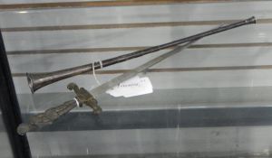 Silver miniature horn by Sampson, Mordan & Co, London, possibly 1909,