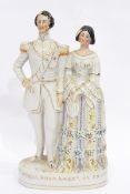 19th century Staffordshire figure group 