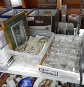 Ten Dartington glass goblets,