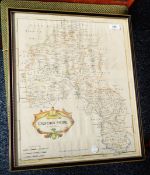 Robert Morden (1695-1722) Engraved map of Oxfordshire,