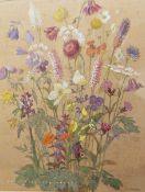 L G Tickell (20th century school) Watercolour drawing Floral study, signed lower right, 43.