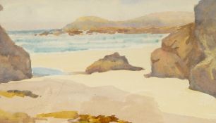20th century school Watercolour drawing Beach scene, unsigned, 11.