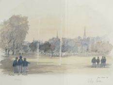 Framed prints after Hugh Casson of 