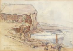 D K Wolfe (20th century school) Watercolour drawing 